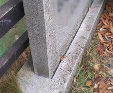 Large Solid Granite Sign with Base