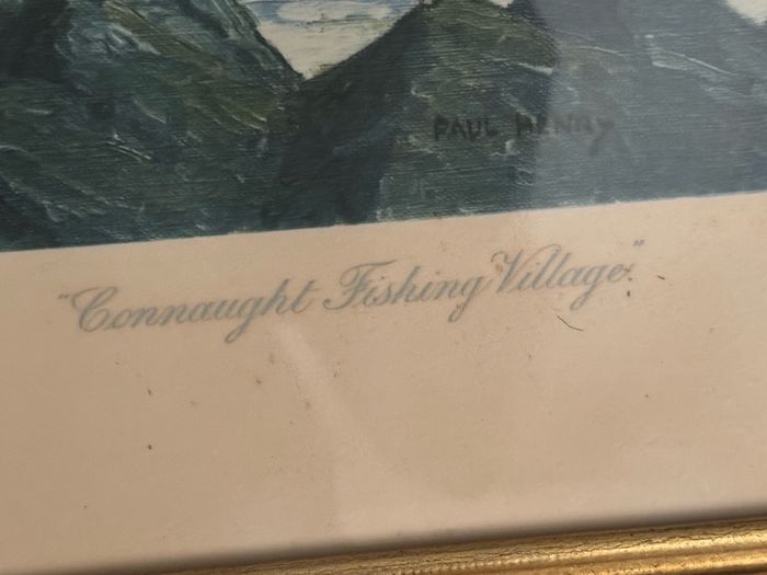 Set of 3 Vintage Paul Henry R.H.A. Framed Prints - W.J. Stacey London (c.1930s)