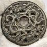 China Bronze Openwork Charm Hollowed Out Antique Money Amulet Image 2