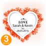 Personalised Wedding Coasters Print name date & any text! 10 Designs! Image 4