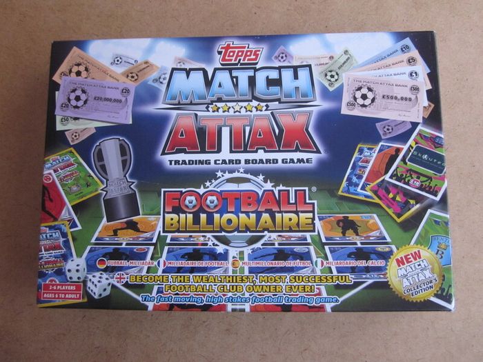 Match Attax Football Billionaire Trading Card Board Game Collector Edition