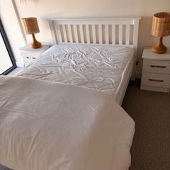 Double bed and two bedside units