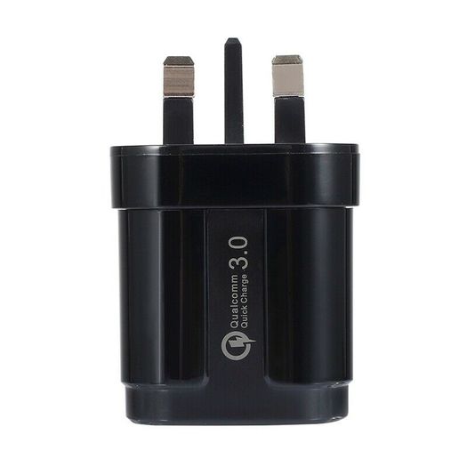 USLION QC 3.0 18W USB Fast Charger Wall Charger UK Plug (Brand New/Warranty)