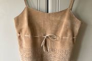Rene Derhy leather top, M