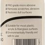 Glass Polish 14011 Plastic & Acrylic Cutting Compound with Micro Abrasives for Professional Polishing - 50ml Image 2