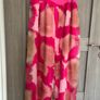 Pink patterned wide-leg trousers (12-14) Image 3