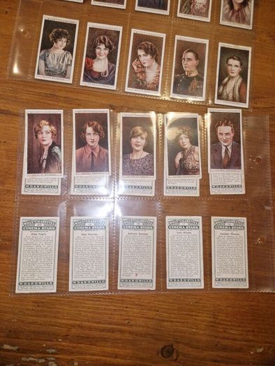 Wills Cigarette cards complete Cinema Stars  series
