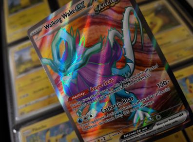 Walking Wake EX ! Full Art ! Ultra Rare ! from Temporal Forces Set ! 2024 ! Pokemon Card !