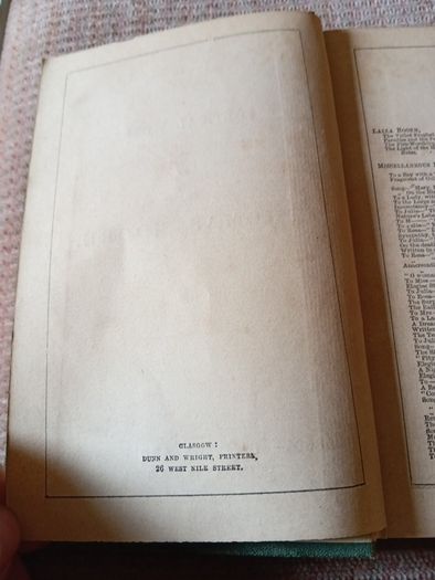 Rare Find 1870s The Poetical Works of Thomas Moore. Cameron & Ferguson. Antique.