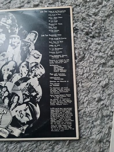 Covent Garden Community Theatre tricky city songs show vinyl