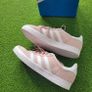 Adidas Orihinals pale pink gazelle C Girls Junior trainers Image 8