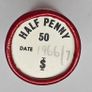 GB 1967 Half Penny Tube Roll 50 Red Uncirculated Lustrous Coins Image 2