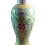Chinese Guangux Famille Jaune Porcelain Vase Marked CHINA Image 2
