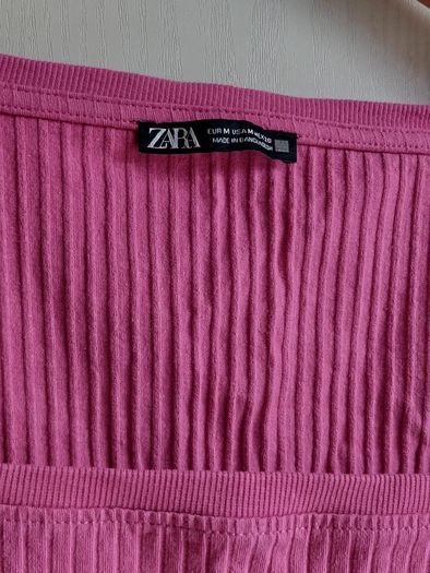 Unworn Pink Square Neck Long Sleeve Top SIZE M