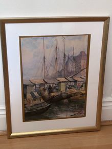 Original watercolour by Carl August Olausson 1909