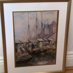 Original watercolour by Carl August Olausson 1909