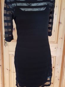 Size 8-10 Black Layered Dress
