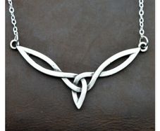Vintage Style Necklace with Celtic Knot + also matching earrings available