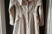 KLING ivory lace coat dress Size 3  8/10