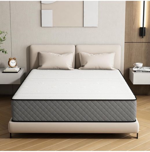 Single Mattress Hybrid Memory Foam Medium Firm Single Size Mattress, 25CM