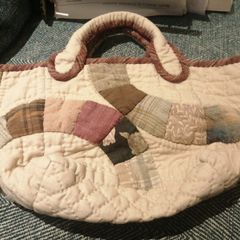 Handquilted and patchwork grab bag