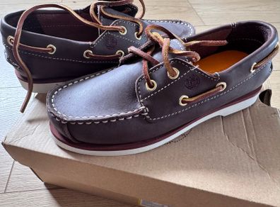 Kids boat shoes leather Timberland