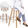 Set of 2 Bar Stools Beech legs - Free Delivery Nationwide Image 6