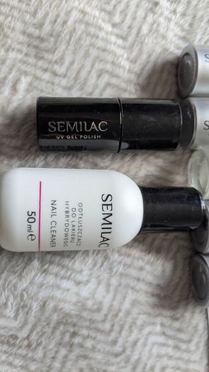 Semilac UV LED LAMP 12w with 5 Gel polishes,