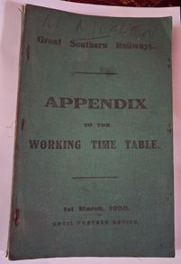 Great Southern Railways / Appendix to the Working Time Table / 1935