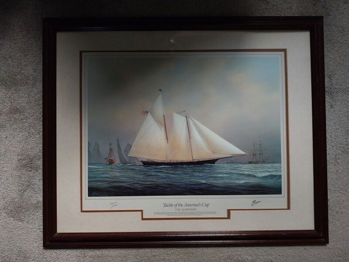 Vintage artwork and frames