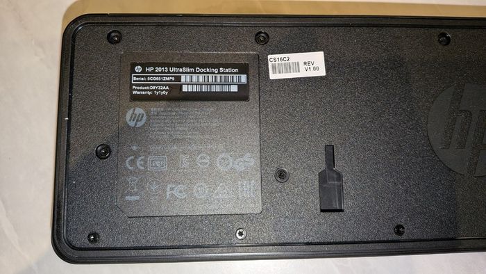 HP 2013 UltraSlim Docking Station + Power Adapter (D9Y32AA)