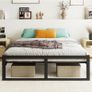 King Size Metal Bed Frame Platform Image 6