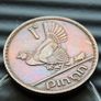 Ireland 1941 Penny Irish coin 85 years old collector grade Image 2