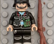 Lego compatible, military figures, German infantry. 15 figures plus rifles.