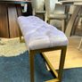 SALE! Metal bench lilac velvet seat Image 2