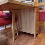dining table and 4 leather chairs Image 3