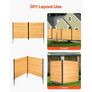 2 Panel Solid Air Conditioner Fence Screen, Pool Equipment Enclosure with Metal Stakes, Easy DIY Installation, Outdoor Trash Can Hider for Garden Decoration Image 3