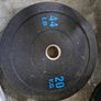 Gym weights with bar and clips Image 4