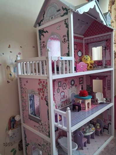Large Dolls House with Furniture (Collect from Stillorgan)