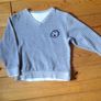 Grey striped Mock Layer Jumper Image 2