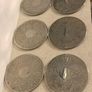 Vintage Silver Plated Coasters + Holder Image 4