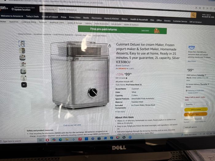 Cusinart Ice Cream Maker