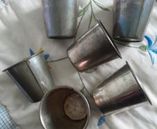 Six Vintage - Dariole - Timbale - Baking Tins