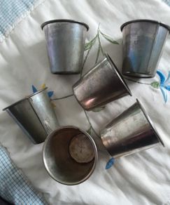 Six Vintage - Dariole - Timbale - Baking Tins