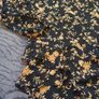 Black and Gold Floral Long Sleeve Dress. Size 10 Image 2