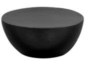 Coffee Table Hammered Aluminium 70x30 cm Black