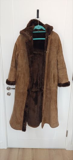1970's Full Length Shearling Coat S/M