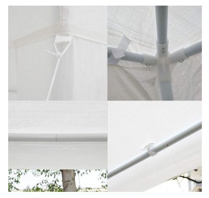 3x4m, Gazebo Tent Marquee For Outdoor Wedding Garden, 4 Removable Side Panels, Fully Waterproof