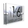 Bespoke Modern Contemporary Property Number Door Sign Plaque door number with your address Image 2