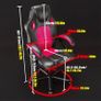 Gaming chair Office chair Swivel chair Computer chair Work chair Desk chair Ergonomic Chair Racing chair Leather chair PC gaming chair (FREE POSTAGE) Image 4